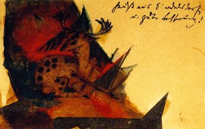 Franz Marc - Leżący Jeleń
