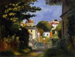 House And Figure Among The Trees — Pierre-auguste Renoir, Impressionism