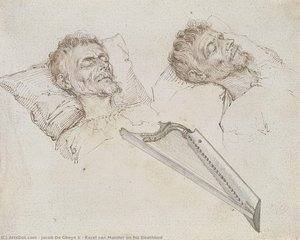 Karel Van Mander On His Deathbed — Jacob De Gheyn Ii