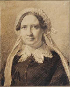 Portrait Of Frederikke Vilhelmine Hage, Née Faber — Konstantin Hansen