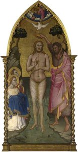 The Baptism Of Christ Main Tier Central Panel — ニコロ・ディ・ピエトロ・ジェリーニ