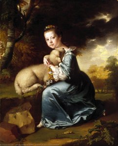 Portrait Of Miss Frances Warren — Joseph Wright Z Derby, Neoclassicism