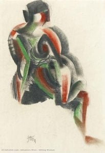 Sitting Woman — Johannes Itten