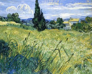 vincent willem van gogh - Campo di grano con cipresso