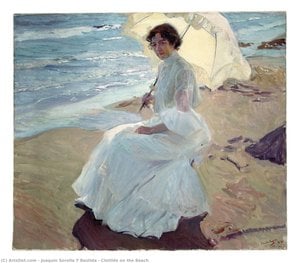 Clotilde On The Beach — Joaquín Sorolla Y Bastida
