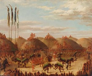 Bull Dance, Mandan O Kee Pa Ceremony — George Catlin