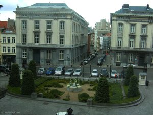 La Fontaine George Minne Au Palais De La Nation A Bruxelles, Belgique — George Minne