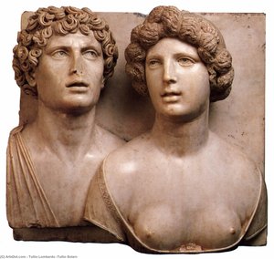 Self-portrait (.) With His Wife In Ancient Guise — Tullio Lombardo