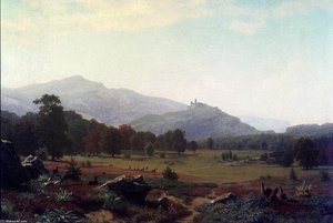 Autumn In The Conway Meadows Looking Towards Mount Washington, New Hampshire — Albert Bierstadt