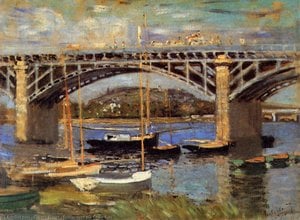 Bridge Over The Seine Sun — Claude Monet, Impressionist Landscape