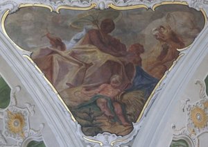Zwickelbild In Der Jesuitenkirche In Mannheim — Philipp Hieronymus Brinckmann