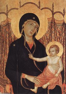 Duccio di Buoninsegna - Rucellai Madonna (Detail)