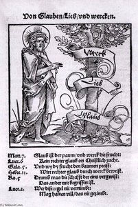 Tree Of Faith, Love, And Good Works — Hans Sebald Beham