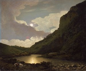 Joseph Wright di Derby - Matlock Tor by Moonlight