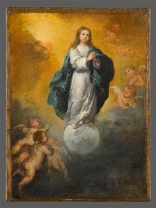 L'immaculée Conception — Bartoloměj Esteban Murillo, Baroque Religious Painting