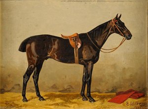 Horse In The Stable — Emil Volkers
