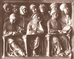 Students, Detail Of The Tomb Of Giovanni Da Legnano — Jacobello Dalle Masegne, Early Renaissance