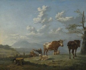 Karel Dujardin - Pastoral Landscape