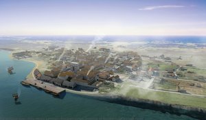 Reconstruction Drawing of Richborough Roman Town