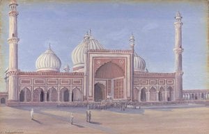La Gran Mezquita De Delhi — Marianne North