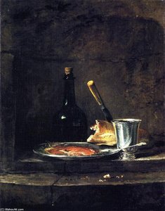 Jean-baptiste-siméon Chardin - Preparations For Lunch (also Known As The Silver Goblet)