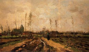 Vincent Willem Van Gogh - Landschaft Mit Kirche Und Häusern