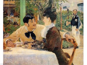 Im Hause Des Herrn Lathuille — Édouard Manet