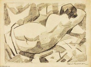carl newman - Reclining Nude Women