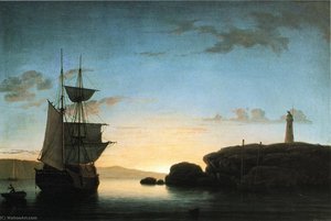 Farol de Camden, Maine - Fitz Henry Lane