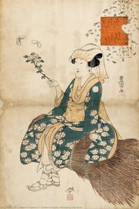 Sotoba Komachi ( Komachi At The Tomb) — Utagawa Toyokuni I