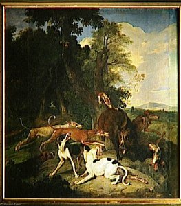 Sanglier Faisant Tête Au Chien (sic) — Alexandr François Desportes