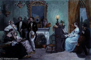 A Family Concert — Eugene Louis Lami, Realism