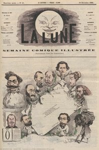 André Gill - Caricatures of the collaborators of La Lune