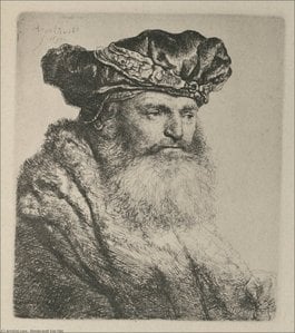 An Old Man, Wearing a Rich Velvet Cap