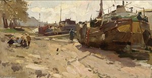 Oude Plantage Oever Te Rotterdam — August Willem Van Voorden