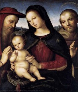 Rafael - Madonna with Child and Saints