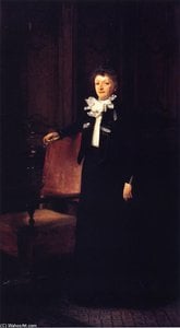 Mrs. Charles Huntington (jane Hudson Sparkes) — John Singer Sargent, Impressionistic Portraiture