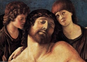 El Cristo Muerto Sostenido por Dos Ángeles (detalle) - Giovanni Bellini