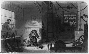 Visitors At The Works — Hablot Knight Browne