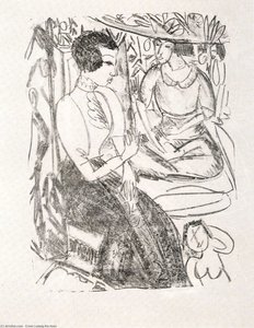 Gerda And Erna — Ernst Ludwig Kirchner, Expressionism