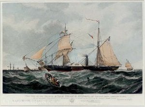The Steamship Cyclops, — William Calcott Knell
