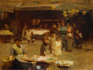 The Fishmarket, Patrick Street — Walter Frederick Osborne