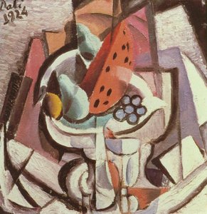 Still Life. Watermelon — Salvador Dalí, Cubism
