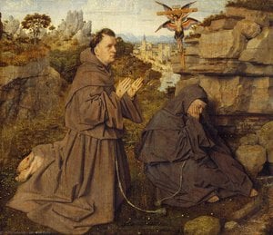 Aziz Francis'ın Stigmatikalarını Alması — Jan Van Eyck
