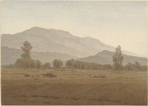 New Moon Above The Riesengebirge Mountains — Caspar David Friedrich