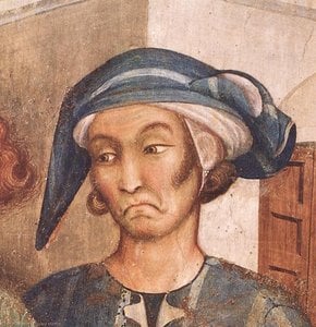 Simone Martini - The Miracle of the Resurrected Child (detail)
