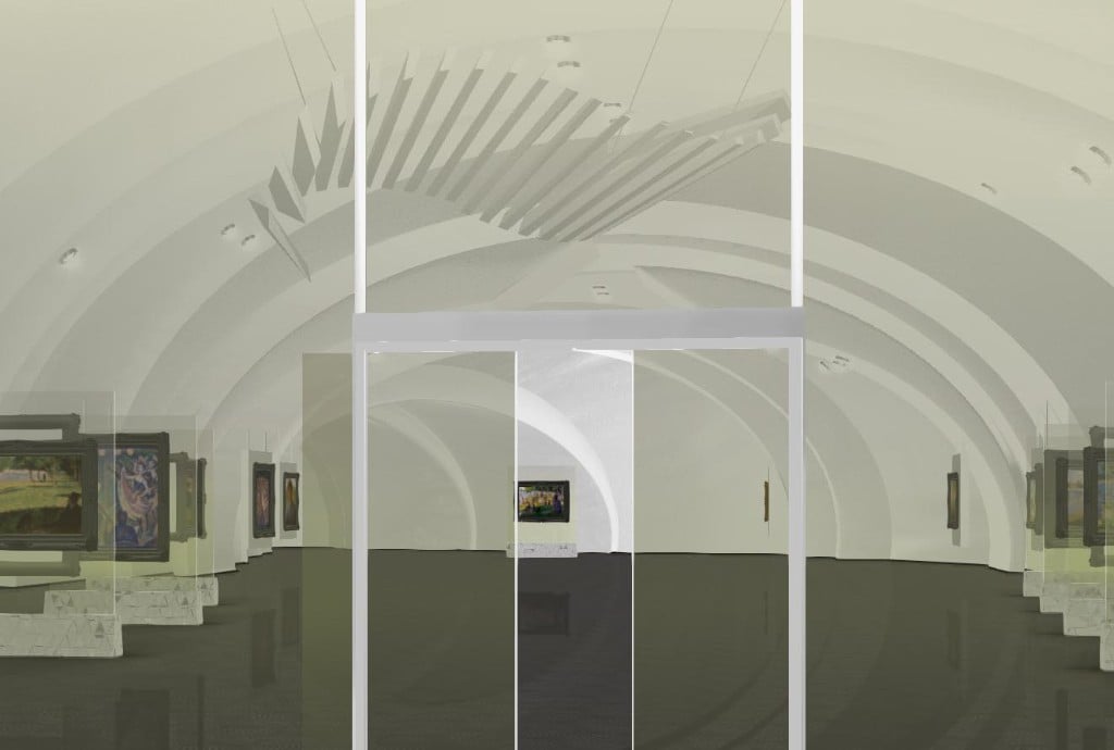 A private 3D gallery floor plan
